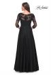 Picture of: Black Evening Dress with Rhinestones and Lace in Black, Style: 31776, Back Picture
