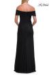 Picture of: Off-the-Shoulder Ruched Jersey Gown in Black, Style: 33273, Back Picture
