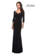 Picture of: 3/4 Sleeve Long Jersey Dress with Sweetheart Neckline, Style: 26955, Detail Picture 1