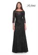 Picture of: Beautiful Beaded Long Dress with Illusion Sleeves in Black, Style: 31690, Detail Picture 1