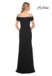 Picture of: Beaded Long Jersey Off the Shoulder Gown in Black, Style: 30117, Detail Picture 2
