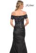 Picture of: Satin Mermaid Gown with Sequin Beaded Top in Black, Style: 30404, Detail Picture 2