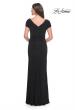 Picture of: Long Jersey Evening Dress with Rhinestone Details in Black, Style: 31773, Detail Picture 3