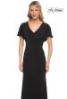 Picture of: Chic Jersey Dress with V Neck and Loose Sleeves in Black, Style: 29997, Detail Picture 4