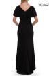 Picture of: Flutter Sleeve Rhinestone Embellished Evening Dress in Black, Style: 32495, Detail Picture 4