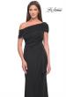 Picture of: Jersey Evening Gown with Asymmetrical Neckline in Black, Style: 31459, Detail Picture 5