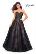 Picture of: Strapless Lace Ball Gown with Sweetheart Neckline in Black Nude, Style: 27135, Main Picture