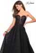 Picture of: A Line Lace Strapless Ball Gown in Black Nude, Style: 27284, Main Picture