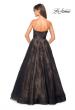 Picture of: Strapless Lace Ball Gown with Sweetheart Neckline in Black Nude, Style: 27135, Back Picture