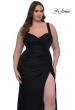 Picture of: Metallic Curve Dress with Flattering Ruching in Black, Style: 32991, Main Picture