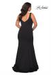 Picture of: Long Jersey Plus Size Mermaid Prom Dress in Black, Style: 28975, Back Picture