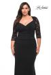 Picture of: Jersey Plus Dress with Lace Sleeves and Back in Black, Style: 29586, Detail Picture 1