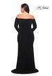 Picture of: Long Sleeve Off the Shoulder Plus Size Gown in Black, Style: 29530, Detail Picture 2