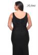 Picture of: Jersey Plus Gown with Jeweled Bodice and V Neckline in Black, Style: 29751, Detail Picture 2