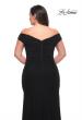 Picture of: Flattering Ruched Off the Shoulder Plus Size Dress in Black, Style: 29722, Detail Picture 4