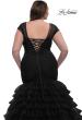 Picture of: Mermaid Curve Prom Dress with Ruffle Skirt in Black, Style: 32389, Detail Picture 4