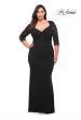 Picture of: Jersey Plus Dress with Lace Sleeves and Back in Black, Style: 29586, Detail Picture 5