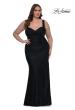 Picture of: Metallic Curve Dress with Flattering Ruching in Black, Style: 32991, Detail Picture 5