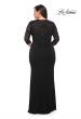 Picture of: Jersey Plus Dress with Lace Sleeves and Back in Black, Style: 29586, Detail Picture 6