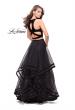 Picture of: Two Piece Tulle Gown with Velvet High Neck Top in Black, Style: 25817, Main Picture