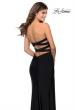 Picture of: Strapless Gown With Double Criss Cross Open Back in Black, Style: 28944, Main Picture