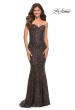 Picture of: Black Long Sequin Strapless Gown with Sweetheart Top in Black, Main Picture