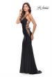 Picture of: Unique Jersey Dress with Open Criss Cross Sides in Black, Style: 31315, Main Picture