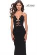 Picture of: Unique Cut Out Net Jersey Prom Dress in Black, Style: 31334, Main Picture