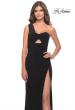Picture of: Chic One Shoulder Jersey Dress with Cut Out in Black, Style: 31357, Main Picture