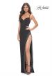 Picture of: Prom Dress with High Slit Embellished with Rhinestones in Black, Style: 31928, Main Picture