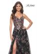 Picture of: Unique Lace Sequin Applique Tulle A-Line Prom Dress in Black, Style: 32031, Main Picture