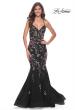Picture of: Mermaid Dress with Multi Color Sequin Lace Applique in Black, Style: 32246, Main Picture