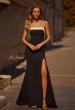 Picture of: Black and White Prom Dress with Illusion Back in Black , Style 32808, Main Picture