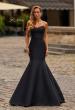 Picture of: Strapless Mermaid Gown with Lace-Trimmed Sweetheart Neckline in Black, Style: 33438, Main Picture