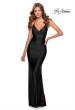 Picture of: Empire Waist Dress with Ruching and Lace Up Back in Black, Style: 28593, Detail Picture 8