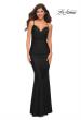Picture of: Prom Dress with Knot at Waist and Open Back in Black, Style: 30471, Detail Picture 9