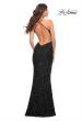 Picture of: Luxurious Soft Sequin Dress with V Neckline in Black, Style: 30523, Detail Picture 9