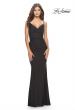 Picture of: Rhinestone Jersey Dress with Sheer Lace Back in Black, Style: 31341, Detail Picture 9