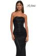 Picture of: Fabulous Metallic Jersey Ruched Strapless Dress in Black, Style: 32518, Detail Picture 9