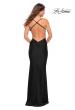 Picture of: Prom Dress with Knot at Waist and Open Back in Black, Style: 30471, Detail Picture 10