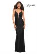 Picture of: Prom Dress with Cut Outs and Tie Back in Black, Style: 30545, Detail Picture 10