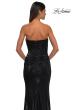 Picture of: Fabulous Metallic Jersey Ruched Strapless Dress in Black, Style: 32518, Detail Picture 10