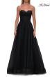 Picture of: Strapless Lace Corset Tulle Gown with Slit in Black, Style: 33363, Detail Picture 11
