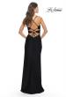 Picture of: Jersey Long Prom Dress with Trendy Waist Cut Outs in Black, Style: 31174, Detail Picture 12