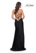 Picture of: Illusion Lace Bodice Prom Dress with Rhinestones in Black, Style: 31988, Detail Picture 12