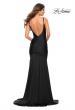 Picture of: Chic Luxe Jersey Gown with Train and V Back in Black, Style: 30458, Detail Picture 13