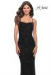 Picture of: Chic Soft Sequin Stretch Dress with Open Back in Jewel Tones in Black, Style: 31027, Detail Picture 13
