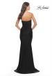 Picture of: Elegant Ruched Strapless Gown with Deep V in Black, Style: 31226, Detail Picture 13