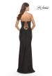 Picture of: Sweetheart Strapless Jersey Gown with Lace Sheer Bodice in Black, Style: 31180, Detail Picture 14
