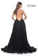 Picture of: Tulle A-Line Gown with Sheer and Beaded Lace Detail in Black, Style: 31471, Detail Picture 14